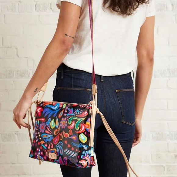 SOLD!!⭐️🌈Consuela Sophie Black Swirly Downtown Crossbody!🌈🌟 - Picture 6 of 14